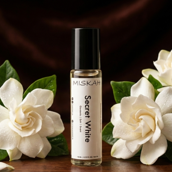 Secret White Roll On Perfume Smells Gardenia Flower (10ML)